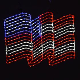 Waving American Flag LED Display