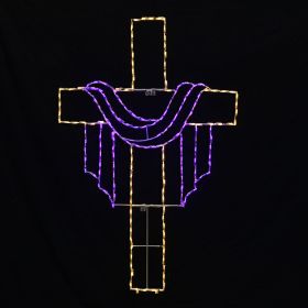 Easter Cross LED Display - 64 in.