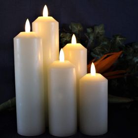 Candles with Timer;  Battery Operated Candles;  LED Candles Set of 5 Decorative Home Decor Candle