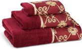 Elegant Rose Classic Luxury Bath Towel Set - 3 Piece Towel Set - Bath Towel, Hand Towel and Wash Towel for Contemporary Bathroom Decor