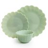 Timeless Beauty Jade Glass 3-Piece Dinnerware Set