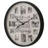 Sentiment Photo Frame Wall Clock, Farmhouse-Inspired