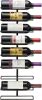 Holds 9 Bottles – Black Metal Wine Bottle Holder for Wall, Modern Wine Rack for Home Bar, Kitchen