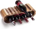 Wooden Countertop Wine rest – 8-Bottle Acacia Wine Holder Stand