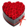Forever Flowers, 27 Preserved Roses in a Heart Shape Box