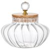 1 PCS High borosilicate stripe sealed storage jar,