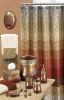 12pc Miramar Bathroom Shower Curtain Sets Shower Curtain & 12 Shower Bathroom Hooks Modern Classic Luxury Contemporary Decor Multi Color Shower Curtai