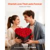 Forever Flowers, 27 Preserved Roses in a Heart Shape Box