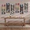 Holds 9 Bottles – Black Metal Wine Bottle Holder for Wall, Modern Wine Rack for Home Bar, Kitchen