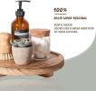 Round decorative tray, wooden bathroom countertop storage rack, farmhouse kitchen décor, wooden riser shelf for soap dishes, perfumes, candles