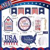 10 Pieces Tiered Tray Decor Farmhouse Mini Wood Signs Decorations for independence Day