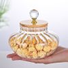 1 PCS High borosilicate stripe sealed storage jar,