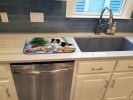 Sheltie Christmas Cookies Dish Drying Mat Absorbent Dish Drying Mat Pad for Kitchen Counter Dish Drainer Mat for Countertop, 14 x 21", Multicolor