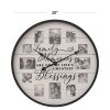 Sentiment Photo Frame Wall Clock, Farmhouse-Inspired