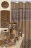 Modern Bathroom Towel Set - 3 Piece Bath, Hand, and Wash Towels - Classic Luxury Contemporary Decor - Beautiful Gold Unique Design Bath Ensemble