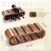 Wooden Countertop Wine rest – 8-Bottle Acacia Wine Holder Stand