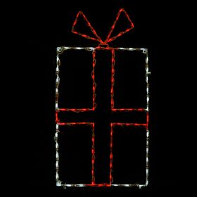 Gift Box LED Display - Red/White