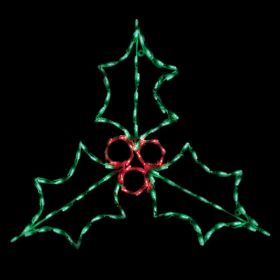 Holly with Berries LED Display - 37 in