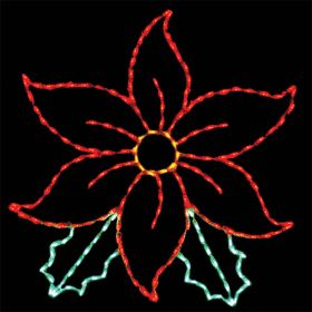 Poinsettia LED Display - 47 in