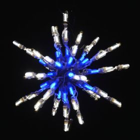 LED 12" Starburst — Blue/White