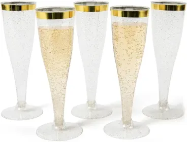 Plastic Champaign flutes