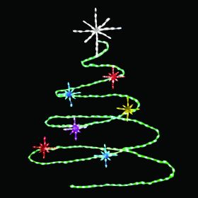 Spiral Classic Christmas Tree LED Display - 54 in