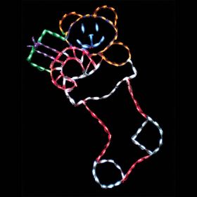 Christmas Stocking w/ Toys LED Display - 44 in
