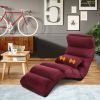 Folding Multi-Position Sofa Bed Lounger Chair with Massage Pillow