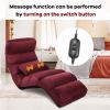 Folding Multi-Position Sofa Bed Lounger Chair with Massage Pillow