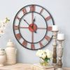 Decorative 18.5-inch Roman Numerals Silent Non-Ticking Wall Clock
