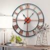 Decorative 18.5-inch Roman Numerals Silent Non-Ticking Wall Clock