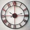 Decorative 18.5-inch Roman Numerals Silent Non-Ticking Wall Clock