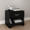 Modern 1 Drawer Nightstand End Side Table Storage