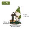Cute Squirrels Statue Garden Lighting Waterproof Resin Figurines
