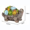 Cute Squirrels Statue Garden Lighting Waterproof Resin Figurines