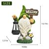 Cute Squirrels Statue Garden Lighting Waterproof Resin Figurines