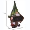 Cute Squirrels Statue Garden Lighting Waterproof Resin Figurines