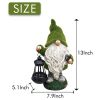 Cute Squirrels Statue Garden Lighting Waterproof Resin Figurines