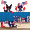 1pc 4th Of July Wooden Ornament; Independence Day I Love USA Wooden Alphabet Ornament; Holiday Decoration For Bedroom Living Room Tiered Tray Ornament