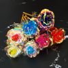 2Pcs Realistic 24K Golden Foil Rose Gold