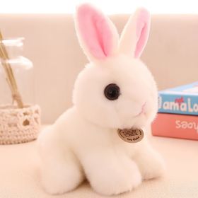 1pc Cute Bunny Doll(7.87"×7.87'); Easter Bunny Gifts; Holiday Party Gifts; Birthday Gifts (Color: White)