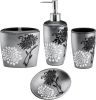 Home 4pc  Bathroom Accessories Set  Classic Soap Dispenser, Tumbler