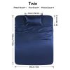 4-piece ultra-soft 85g satin sheet and pillowcase set