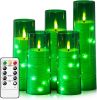 Flameless LED Candles with Timer 5 Pc Flickering Flameless Candles for Romantic Ambiance and Home Decoration Stable Acrylic Shell