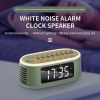 Cyboris T13 White Noise Machine Bluetooth Speaker, Digital Alarm Clock Sleep Timer with LED Display RGB Night Light