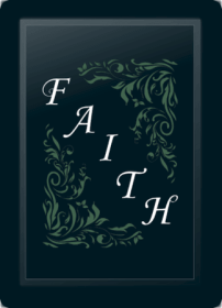 Faith Floral Diagonal Sage Logo Panel (Logo Panel Size: 30" Panel For All Other Chairs)