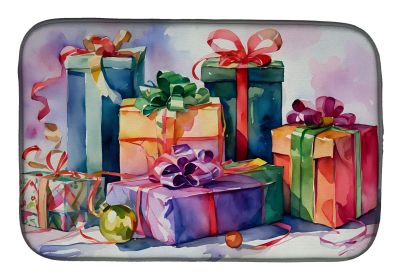 Christmas Gifts Dish Drying Mat Absorbent Dish Drying Mat Pad for Kitchen Counter Dish Drainer Mat for Countertop, 14 x 21", Multicolor (Default: Default)