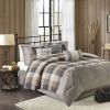 7 Piece Herringbone Comforter Set Queen
