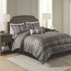 7 Piece Jacquard Comforter Set Queen