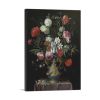 Still Life Irises Peonies Narcissi Tulip Flowers Blue White Porcelain Vase